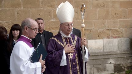 Le cardinal Dominique Mamberti à Bayonne, en 2019. (IROZ GAIZKA / AFP)