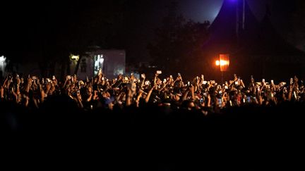 Le public du festival musical Axe Ceremonia, le 23 mars 2024, à Mexico (Mexique). (CARL DE SOUZA / AFP)