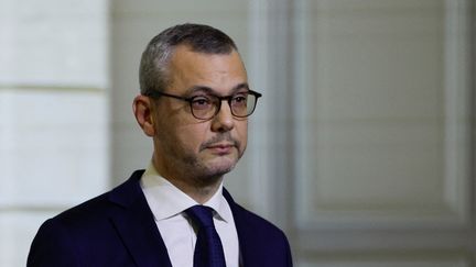Alexis Kohler, secrétaire général de l'Élysée, lors de l'annonce du nouveau gouvernement le 23 décembre 2024. (ABDUL SABOOR / POOL AFP)