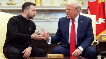 Rencontre sous tension à la maison blanche le 28 février 2025 entre le président américaine et ukrainein (SAUL LOEB / AFP)
