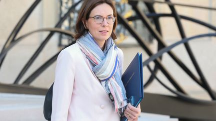 Amélie de Montchalin, la ministre des Comptes publics, à l'Élysée, le 9 avril 2025. (ALAIN JOCARD / AFP)