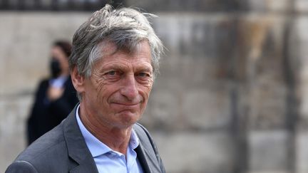 Nicolas de Tavernost le 3 octobre 2021, à Paris. (THOMAS COEX / AFP)