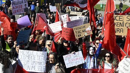 Plusieurs centaines de milliers de personnes étaient rassemblées place Maltepe à Istanbul le 29 mars 2025 (ROBERTO PFEIL / DPA)