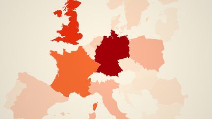 Trois pays européens se distinguent en termes de dépenses militaires, selon l'Otan. (ROBIN PRUDENT / FRANCEINFO)