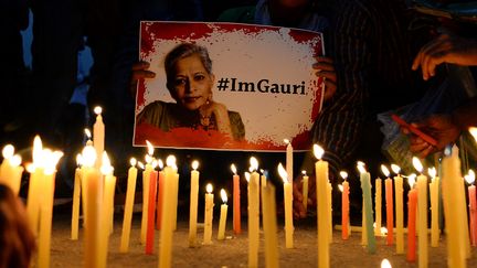 L’assassinat de la journaliste indienne Gauri Lankesh a provoqué une vague d’indignation nationale. (SAJJAD HUSSAIN / AFP)