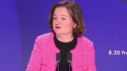 Nathalie Loiseau, députée européenne Renew était l’invitée du "8h30 franceinfo", jeudi 17 avril 2025 (FRANCEINFO/RADIOFRANCE)