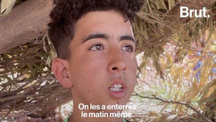 Yassine habite Tinzert, un village situé dans le Haut Atlas au Maroc. A la suite du séisme qui a touché le pays le 10 septembre dernier, il a perdu toute sa famille. (Brut.)