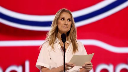 Céline lors du repêchage de la LNH 2024 à Sphere, le 28 juin 2024, à Las Vegas, Nevada. (BRUCE BENNETT / GETTY IMAGES NORTH AMERICA)