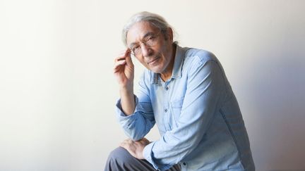L'écrivainé algérien d'expression française, Boualem Sansal, à Mantova en Italie, en septembre 2016, aujourd'hui incarcéré en Algérie pour "atteinte à la sûreté de l'État". (LEONARDO CENDAMO / HULTON ARCHIVE / GETTY IMAGES)