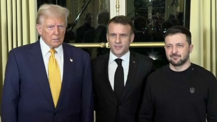 Le président français veut convaincre les États-Unis qu'aucune discussion sur la paix en Ukraine ne peut avoir lieu sans les Ukrainiens et les Européens. (France 2)