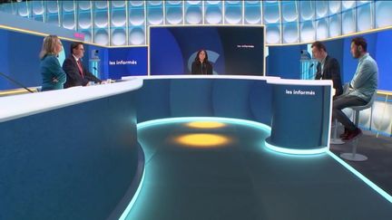 Le plateau des informés du matin du 10 avril 2025. (FRANCEINFO / RADIO FRANCE)