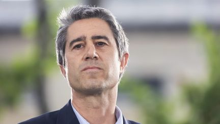 François Ruffin, lors d'un meeting du Nouveau Front populaire, le 17 juin 2024. (VINCENT ISORE / MAXPPP)