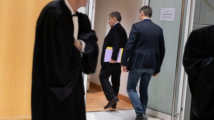 Le procès de l'ancien président Nicolas Sarkozy se poursuit, au tribunal correctionnel de Paris. (ALEXIS SCIARD / MAXPPP)