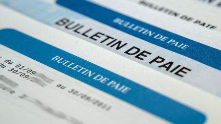 Un bulletin de salaire. (BOILEAU FRANCK / MAXPPP)