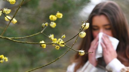 Allergie conjointe au pollen de cyprès et à la pêche, ou aux pollens de graminée et à la tomate, les allergies croisées augmentent. Photo d'illustration. (CHRISTELLE GAUJARD / MAXPPP)